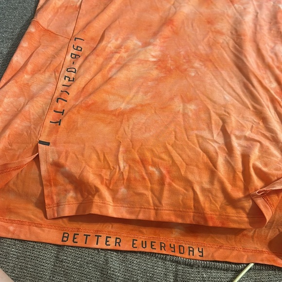 Men’s Lululemon Orange Always Agile Short-Sleeve Shirt - Picture 8 of 14